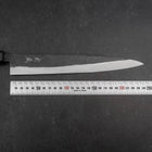 Sujihiki Blue Steel #2 Kurouchi Dark Blue Urushi Handle 240mm-[Musashi]-[Japanese-Kitchen-Knives]