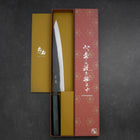 Sujihiki Blue Steel #2 Kurouchi Dark Blue Urushi Handle 240mm-[Musashi]-[Japanese-Kitchen-Knives]