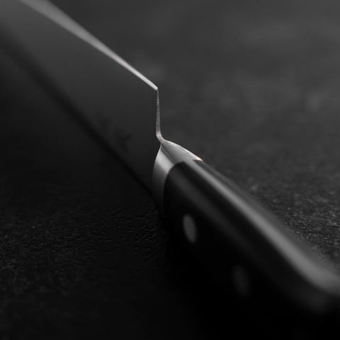 Sujihiki Molybdenum Polished Western Black Handle 270mm-[Musashi]-[Japanese-Kitchen-Knives]