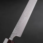 Sujihiki SLD Damascus Purple Urushi Handle 240mm (9.4”)-[Musashi]-[Japanese-Kitchen-Knives]