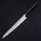 Sujihiki SLD Nashiji Washi Buffalo Ebony Handle 240mm-[Musashi]-[Japanese-Kitchen-Knives]