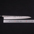 Sujihiki SLD Nashiji Washi Buffalo Ebony Handle 240mm-[Musashi]-[Japanese-Kitchen-Knives]