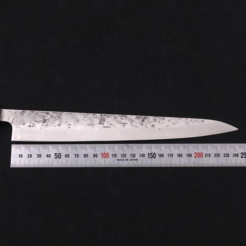 Sujihiki SLD Nashiji Washi Buffalo Magnolia Handle 240mm-[Musashi]-[Japanese-Kitchen-Knives]
