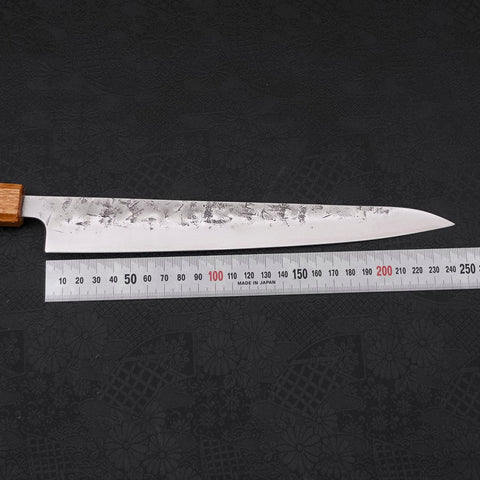 Sujihiki SLD Nashiji Washi Yaki Urushi Handle 240mm-[Musashi]-[Japanese-Kitchen-Knives]