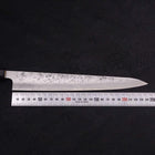 Sujihiki Silver Steel #3 Nashiji Buffalo Magnolia Handle Handle 240mm-[Musashi]-[Japanese-Kitchen-Knives]