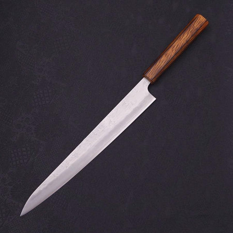 Sujihiki Silver Steel #3 Nashiji Sumi Urushi Handle 270mm-[Musashi]-[Japanese-Kitchen-Knives]