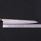 Sujihiki Silver Steel #3 Nashiji Sumi Urushi Handle 270mm-[Musashi]-[Japanese-Kitchen-Knives]