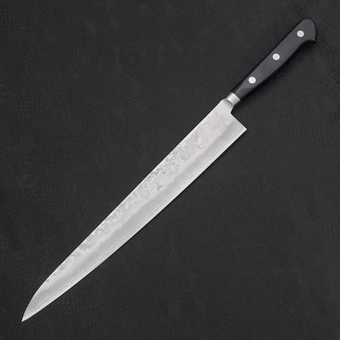 Sujihiki Silver Steel #3 Nashiji Western Handle 270mm-[Musashi]-[Japanese-Kitchen-Knives]