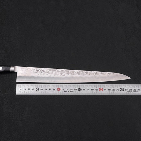 Sujihiki Silver Steel #3 Nashiji Western Handle 270mm-[Musashi]-[Japanese-Kitchen-Knives]