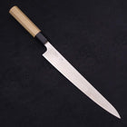 Sujihiki Silver Steel #3 Polished Buffalo Magnolia Handle Handle 240mm-[Musashi]-[Japanese-Kitchen-Knives]
