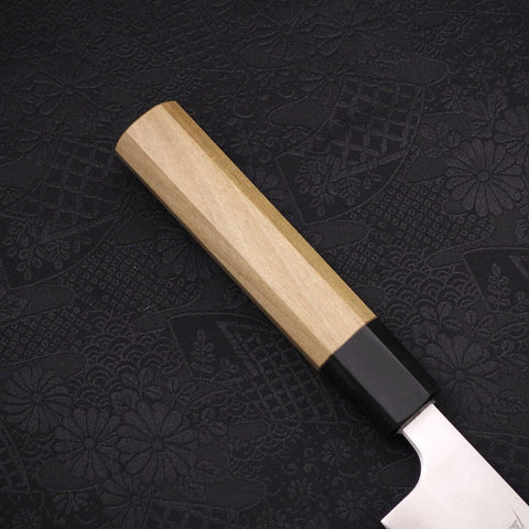 Sujihiki Silver Steel #3 Polished Buffalo Magnolia Handle Handle 270mm-[Musashi]-[Japanese-Kitchen-Knives]