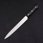 Sujihiki Silver Steel #3 Polished Western Black Handle 210mm (8.3”)-[Musashi]-[Japanese-Kitchen-Knives]
