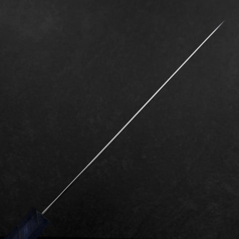 Sujihiki VG-10 Damascus Blue Birch Handle 240mm-[Musashi]-[Japanese-Kitchen-Knives]