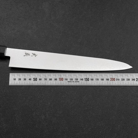 Sujihiki VG-10 Damascus Blue Birch Handle 240mm-[Musashi]-[Japanese-Kitchen-Knives]