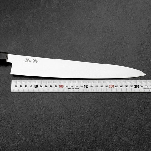 Sujihiki VG-10 Damascus Gray Birch Handle 270mm (10.6”)-[Musashi]-[Japanese-Kitchen-Knives]