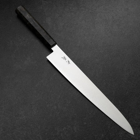 Sujihiki VG-10 Damascus Gray Birch Handle 270mm (10.6”)-[Musashi]-[Japanese-Kitchen-Knives]