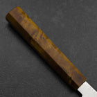 Sujihiki VG-10 Damascus Yellow-Brown Birch Handle 240mm-[Musashi]-[Japanese-Kitchen-Knives]