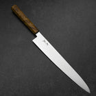Sujihiki VG-10 Damascus Yellow-Brown Birch Handle 270mm-[Musashi]-[Japanese-Kitchen-Knives]