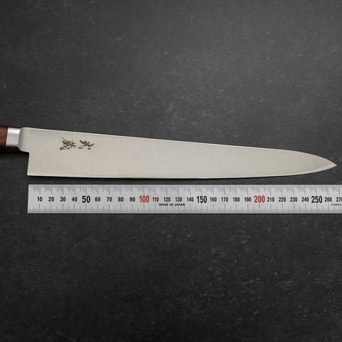 Sujihiki VG-10 Polished Western Mahogany Handle 270mm-[Musashi]-[Japanese-Kitchen-Knives]