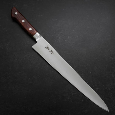 Sujihiki VG-10 Polished Western Mahogany Handle 270mm-[Musashi]-[Japanese-Kitchen-Knives]