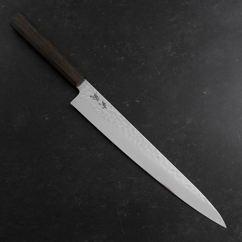 Sujihiki VG-10 Tsuchime Damascus Ashwood Handle 270mm-[Musashi]-[Japanese-Kitchen-Knives]