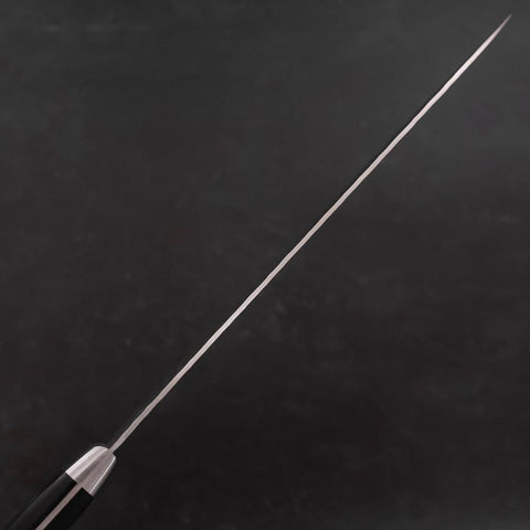Sujihiki VG-10 Tsuchime Damascus Black Western Handle 245mm (9.6”)-[Musashi]-[Japanese-Kitchen-Knives]