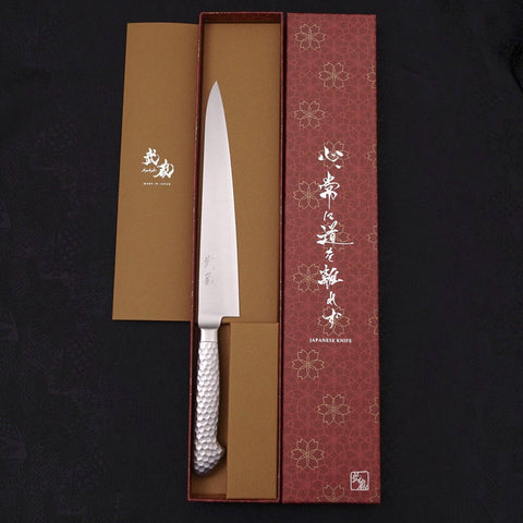 Sujihiki VG-5 Polished Western Handle 210mm-[Musashi]-[Japanese-Kitchen-Knives]