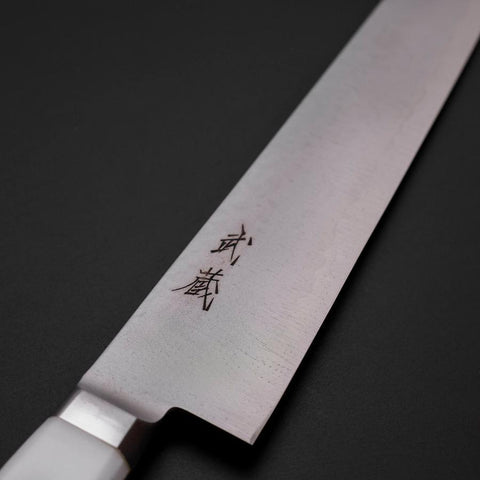 Sujihiki VG-5 Tsuchime Western White Marble Handle 270mm-[Musashi]-[Japanese-Kitchen-Knives]