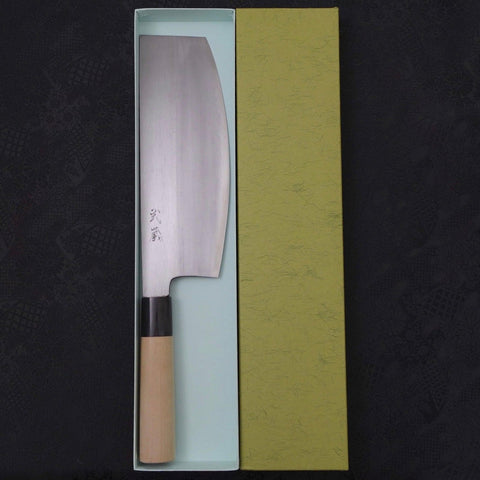Sushikiri White Steel #2 Kasumi Buffalo Magnolia Handle 240mm-[Musashi]-[Japanese-Kitchen-Knives]