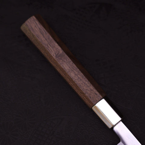 Takohiki Silver Steel #3 Walnut Handle 200mm-[Musashi]-[Japanese-Kitchen-Knives]