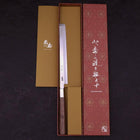 Takohiki Silver Steel #3 Walnut Handle 200mm-[Musashi]-[Japanese-Kitchen-Knives]