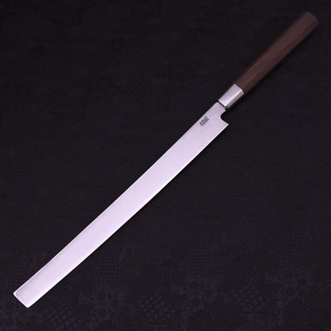 Takohiki White Steel #1 Walnut Handle 300mm-[Musashi]-[Japanese-Kitchen-Knives]