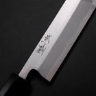 Unagisaki (Edo) Blue Steel #1 Hon-Kasumi Buffalo Ebony Handle 150mm-[Musashi]-[Japanese-Kitchen-Knives]