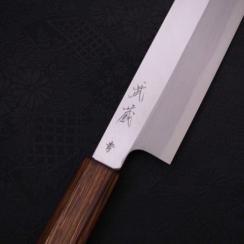 Usuba(Kanto) Blue Steel #2 Kasumi Sumi Urushi Handle 165mm-[Musashi]-[Japanese-Kitchen-Knives]