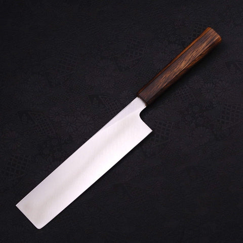 Usuba(Kanto) Blue Steel #2 Kasumi Sumi Urushi Handle 210mm-[Musashi]-[Japanese-Kitchen-Knives]