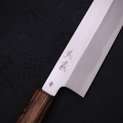 Usuba(Kanto) Blue Steel #2 Kasumi Sumi Urushi Handle 210mm-[Musashi]-[Japanese-Kitchen-Knives]