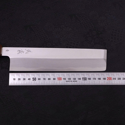 Usuba(Kanto) Blue Steel #2 Kasumi Sumi Urushi Handle 210mm-[Musashi]-[Japanese-Kitchen-Knives]