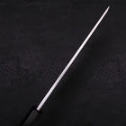 Usuba(Kanto) Blue Steel #2 Suminagashi Buffalo Ebony Handle 180mm-[Musashi]-[Japanese-Kitchen-Knives]