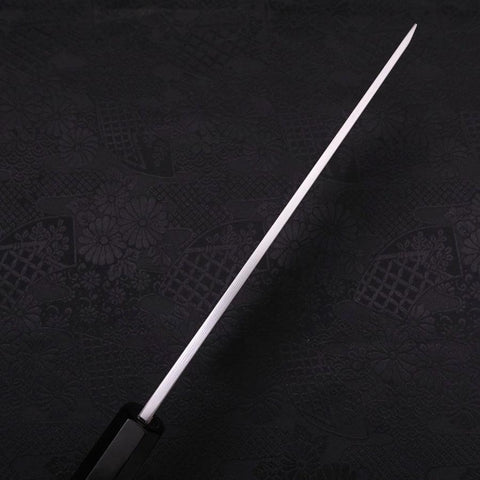 Usuba(Kanto) Blue Steel #2 Suminagashi Buffalo Ebony Handle 180mm-[Musashi]-[Japanese-Kitchen-Knives]