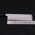 Usuba(Kanto) Blue Steel #2 Suminagashi Buffalo Ebony Handle 180mm-[Musashi]-[Japanese-Kitchen-Knives]