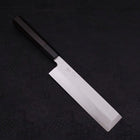 Usuba(Kanto) Blue Steel #2 Suminagashi Buffalo Ebony Handle 180mm-[Musashi]-[Japanese-Kitchen-Knives]