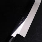 Usuba(Kanto) Honyaki Silver Steel #3 Mirror Finish Buffalo Ebony Handle 180mm-[Musashi]-[Japanese-Kitchen-Knives]