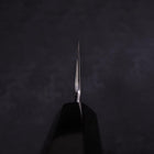 Usuba(Kanto) Honyaki Silver Steel #3 Mirror Finish Buffalo Ebony Handle 180mm-[Musashi]-[Japanese-Kitchen-Knives]
