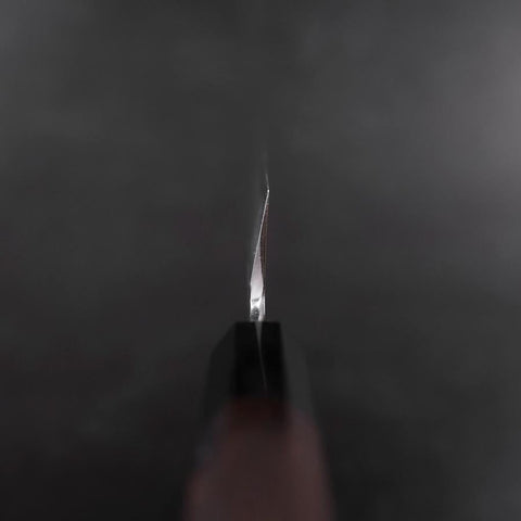 Usuba(Kanto) White Steel #2 Kasumi Buffalo Ebony Handle 165mm-[Musashi]-[Japanese-Kitchen-Knives]