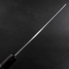 Usuba(Kanto) White Steel #2 Kasumi Buffalo Ebony Handle 165mm-[Musashi]-[Japanese-Kitchen-Knives]