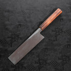 Usuba(Kanto) White Steel #2 Kasumi Sumi Urushi Handle 180mm-[Musashi]-[Japanese-Kitchen-Knives]