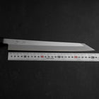 Yanagi Kiritsuke Blue Steel #1 Suminagashi Buffalo Ebony Handle With Sheath 270mm (10.6”)-[Musashi]-[Japanese-Kitchen-Knives]