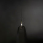 Yanagi Kiritsuke Blue Steel #1 Suminagashi Buffalo Ebony Handle With Sheath 300mm-[Musashi]-[Japanese-Kitchen-Knives]