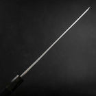 Yanagi Kiritsuke Blue Steel #1 Suminagashi Buffalo Ebony Handle With Sheath 300mm-[Musashi]-[Japanese-Kitchen-Knives]