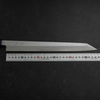 Yanagi Kiritsuke Blue Steel #1 Suminagashi Buffalo Ebony Handle With Sheath 300mm-[Musashi]-[Japanese-Kitchen-Knives]